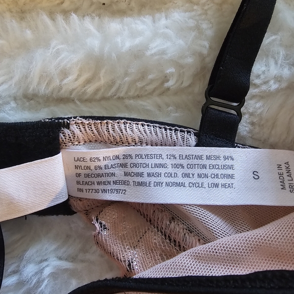 Auden Pink and Black Lace Chemise - Picture 7 of 8